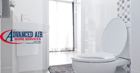 Close up of a toilet