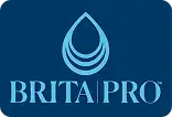 %Title% | Advanced Air Home Services Brita Pro logo featuring a blue water droplet design above the words “BRITA PRO” on a dark blue background.
