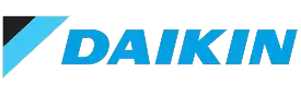 %Title% | Advanced Air Home Services Daikin logo with a blue and black diagonal stripe on the left and the word “DAIKIN” in bold blue letters to the right.